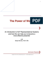 NLP Representational Systems - Power of Words PDF