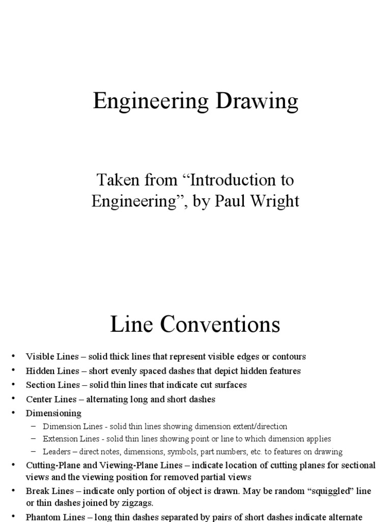 3 Introduction To Engineering Drawing PDF Drawing Electrical