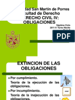 Obligaciones- extincion