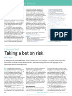 Taking A Bet On Risk: Opinion & Comment - Focus