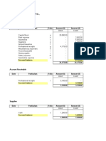 Architect Firm T-Accounts Trial Balance