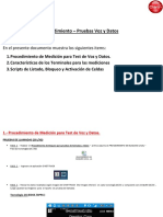 Procedimiento - Pruebas Voz y Datos