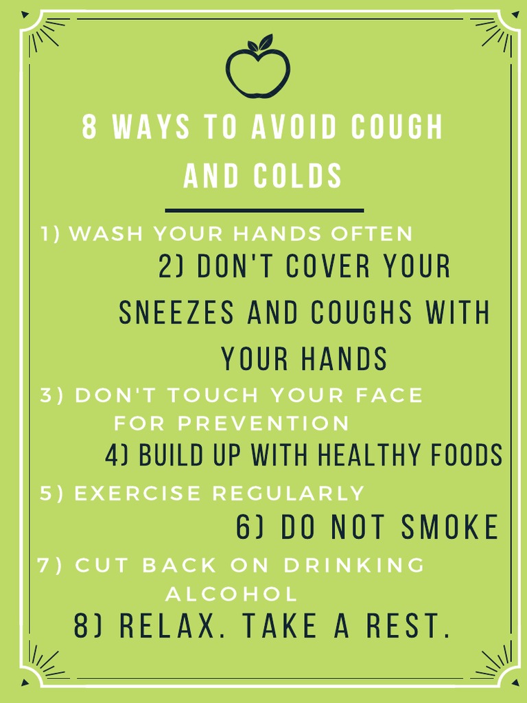 8 Tips to Prevent Coughs and Colds | PDF | Common Cold | Virology