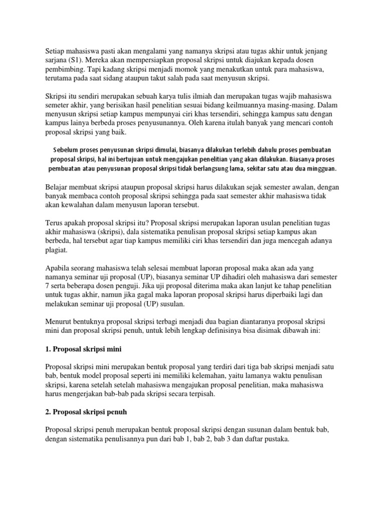 Bab 1 Proposal Skripsi Ide Judul Skripsi Universitas