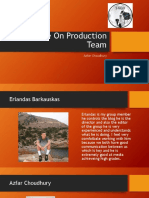 Profile On Production Team