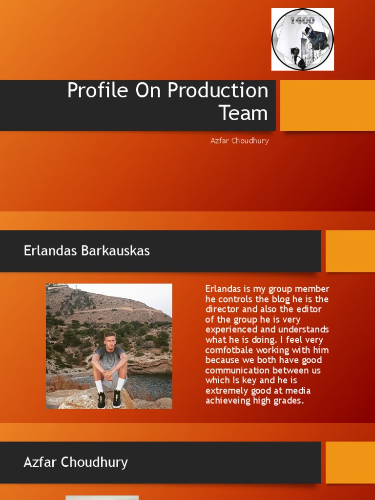 Production Team Profile: Azfar & Erlandas | PDF
