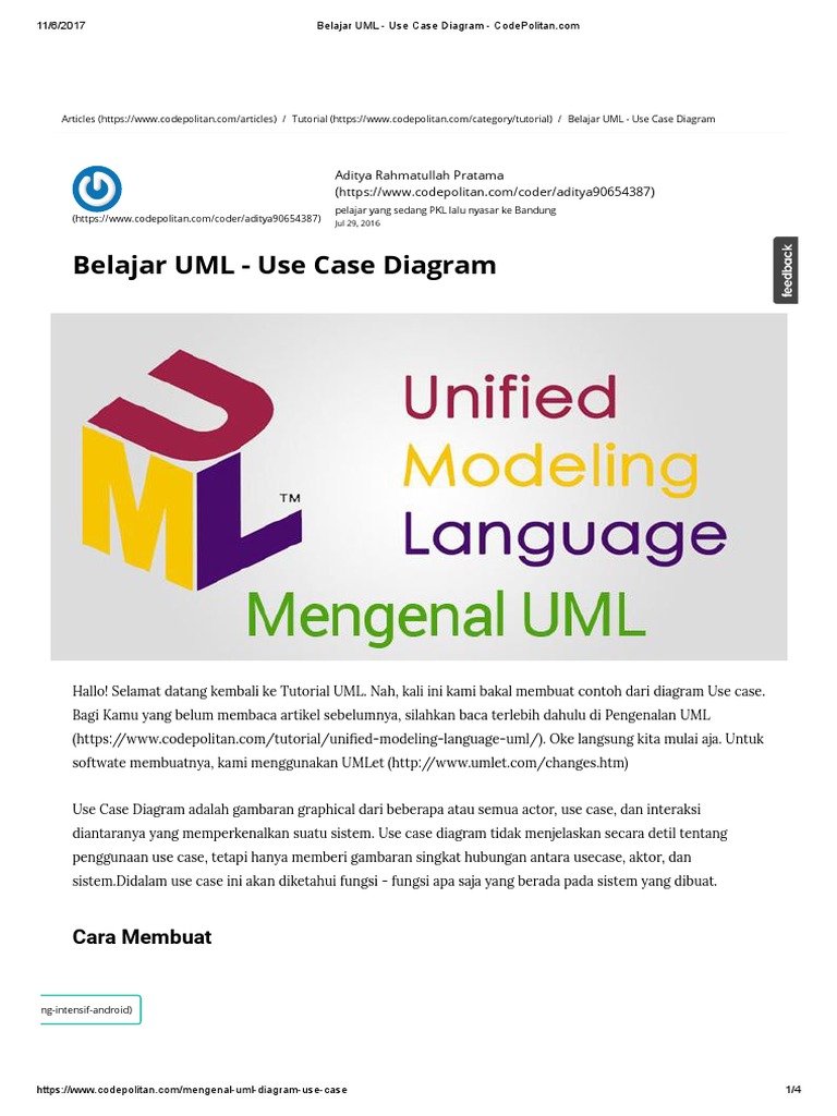 Panduan Lengkap Use Case Diagram UML | PDF | Bisnis | Komputer