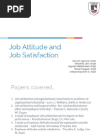 OB Presentation - Job Attitude and Job Satisfaction