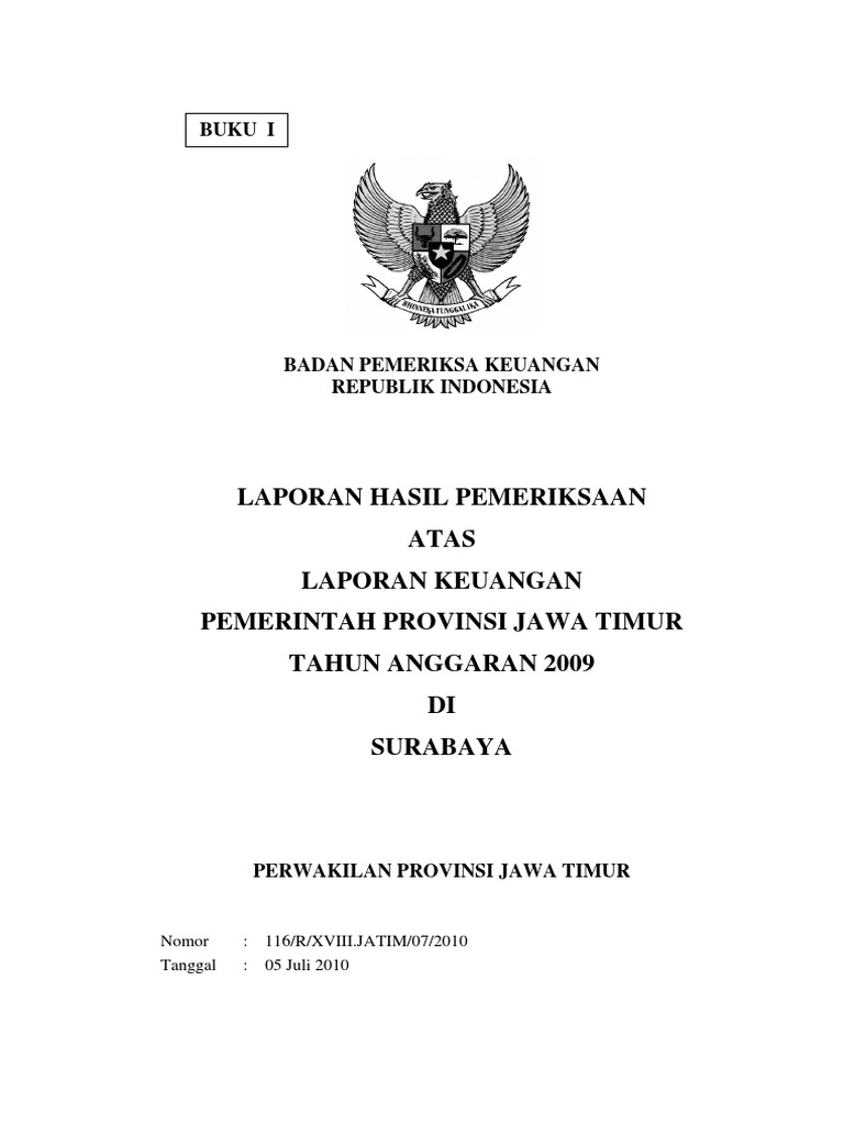 Lkpd Provinsi Jatim 2009