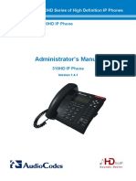 LTRT-09906 310HD IP Phone Administrator's Manual v1.4.1
