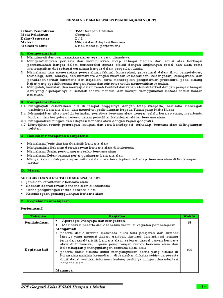Contoh Soal Tentang Mitigasi Dan Adaptasi Bencana Alam