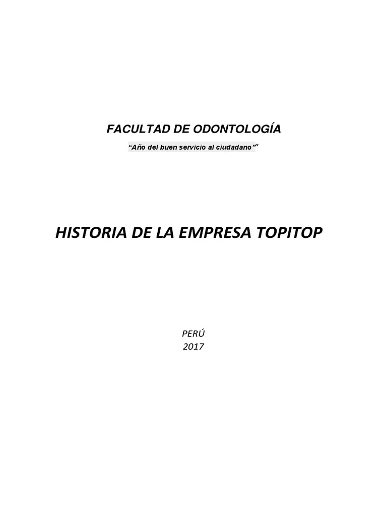 Topitop Final | PDF | Perú | Industria textil