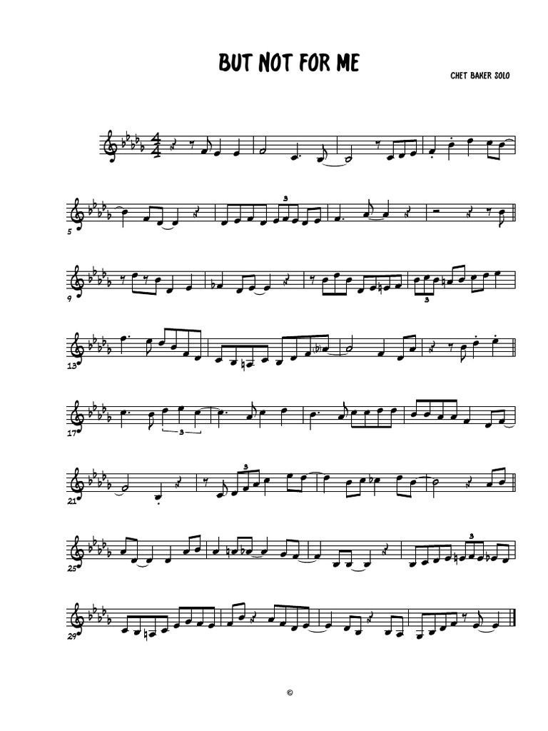 But Not For Me | PDF