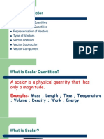 Scalar and Vector