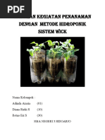 Download Laporan Kegiatan Penanaman Dengan Metode Hidroponik Sistem Wick 2 by monika puspitasari SN363629885 doc pdf