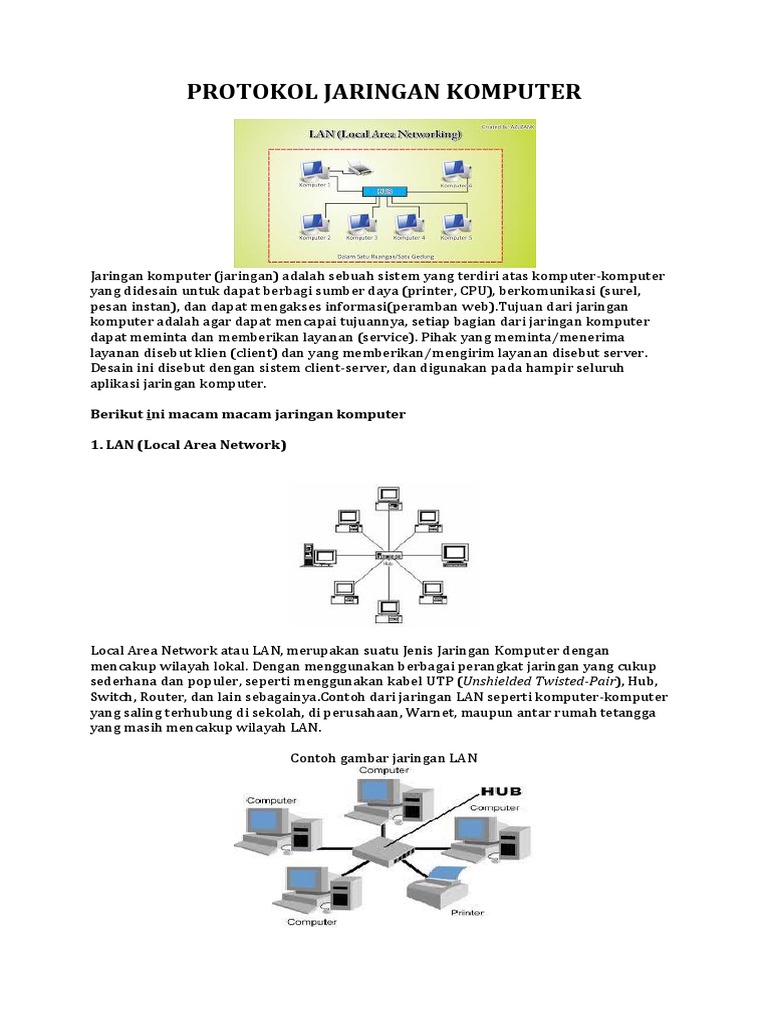 Protokol dan Jaringan Komputer LAN | PDF | Teknologi & Rekayasa