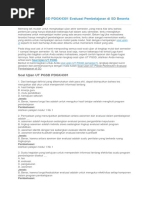 Download Soal Ujian UT PGSD PDGK4301 Evaluasi Pembelajaran di SD Beserta Kunci Jawabandocx by NarnoWiraatmaja SN363633195 doc pdf