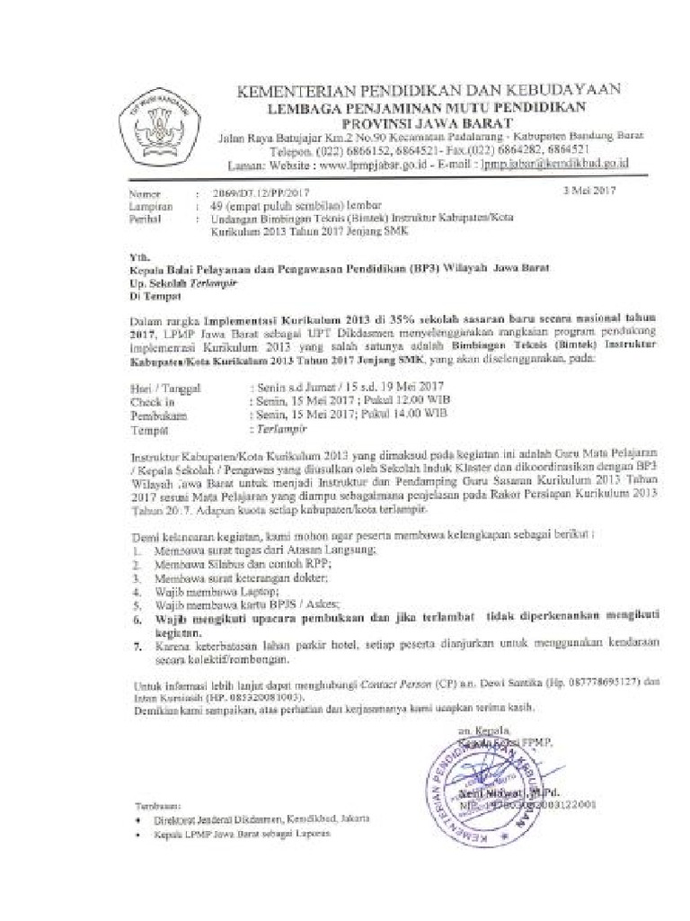 Contoh Kop Surat Dinas Pendidikan Provinsi Jawa Barat Contoh Surat Terbaru 2020