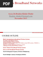 Wireless Broadband Networks: Assoc - Dr.Ibrahim Khider Eltahir November 2015