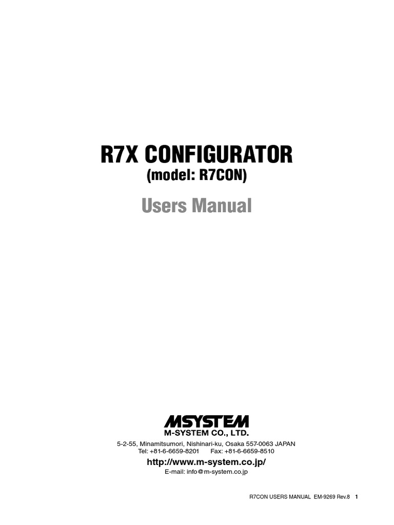 R7M Configuration | PDF | Personal Computers | Computer File