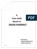A Case Study Based On Online Pharmacy: Submitted by Mohite Pradnya (20) Shaikh Sadaf