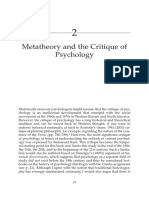 Metatheory and The Critique of Psychology
