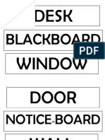 Desk Window: Blackboard