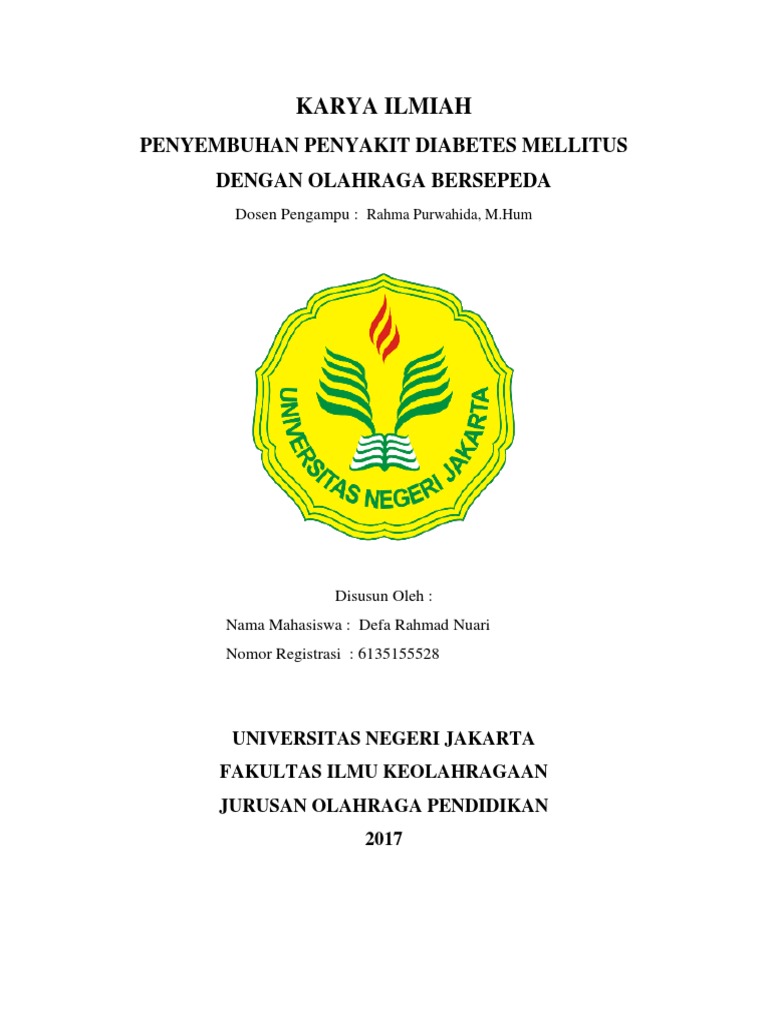 Contoh Cover Karangan Ilmiah Pendidikan - IMAGESEE