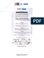 Programa Final Congreso Matrimonio Igualitario