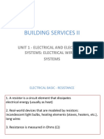 Building Services Ii: Unit 1 - Electrical and Electronic Systems: Electrical Wiring Systems