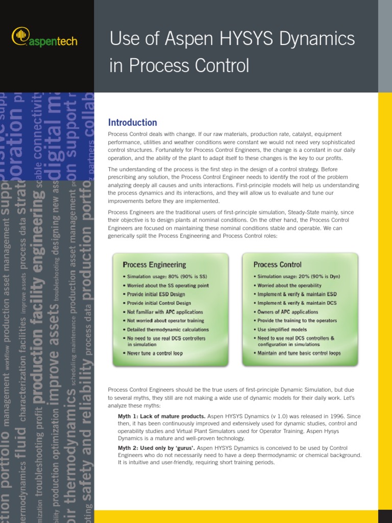 Aspen Hysys Dynamics Process Control | PDF | Process Control | Simulation