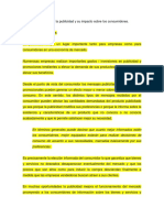 Análisis Económico de La Publicidad y Su Impacto Sobre Los Consumidores