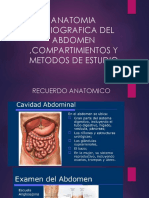 Anatomia Radiografica Del Abdomen ,Compartimientos y Metodos