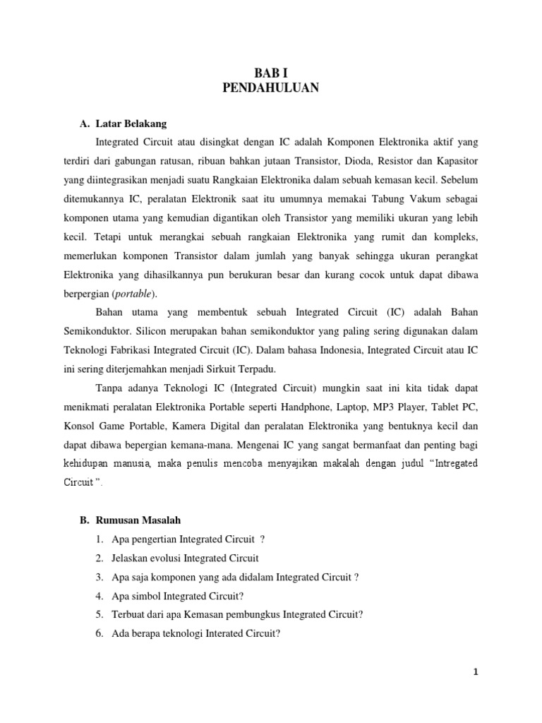 Integrated Circuit PDF