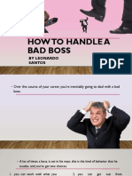 How To Handle A Bad Boss