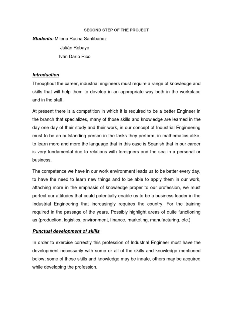 Skills for Industrial Engineers | PDF | Industrial Engineering | Engineer