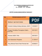 Perancangan Aktiviti Disiplin 2017