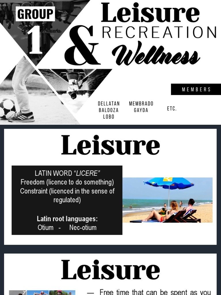 Recreation Leisure And Wellness Pdf Recreation Leisure