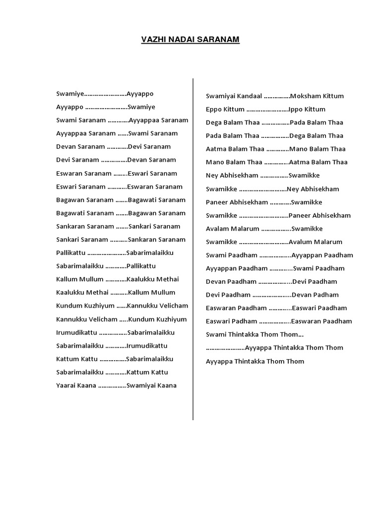 SAISMALAYSIA - Ayyapan Bhajans - Update071117 | PDF, image size:768x1024