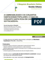 A Caminhabilidade e Os Conjuntos Habitacionais Populares