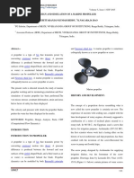 Design and Simulation of A Marine Propeller