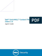 Dell™ Sonicwall™ Content Filtering Client 3.0: Agent Guide