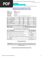 Central Board of Secondary Education Secondary School Examination (Class x) –2017