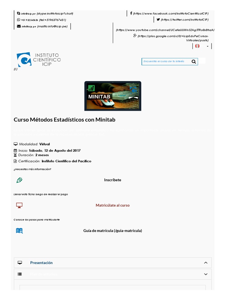 Curso Minitab 2 Pdf Estadísticas Informática