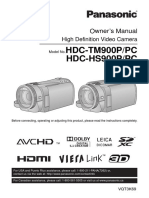 HDC-TM900P/PC HDC-HS900P/PC: Owner's Manual