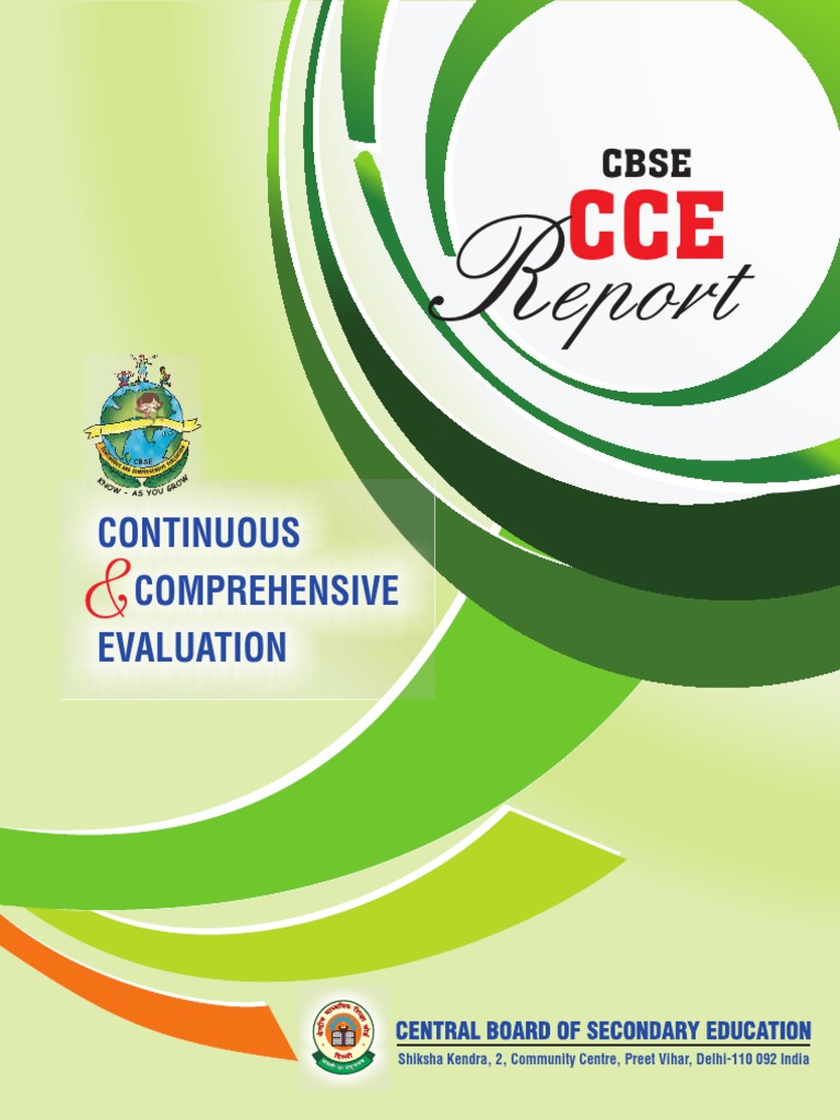 CCE Report - 2014 (English) | PDF | Educational Assessment | Test ...