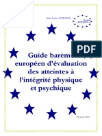 Guide Médical Du Barème Européen