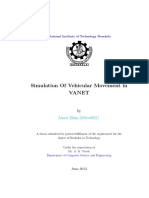 Simulation of Vehicular Movement in Vanet: Amrit Ekka (109cs0021)