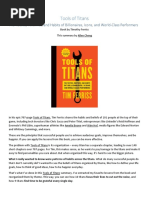 Download Tools of Titans PDF Summary From Allenchengcom by gallardos10 SN363671957 doc pdf