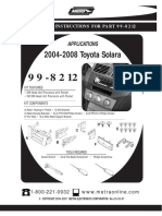 2004-2008 Toyota Solara: Applications